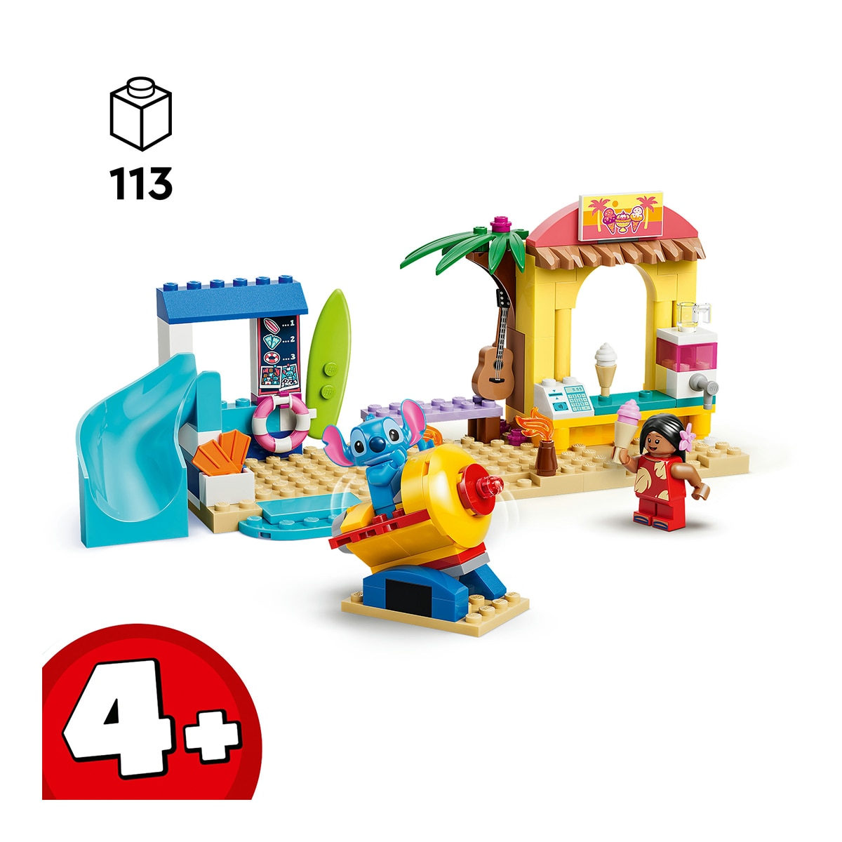 Diversão na Praia com Lilo e Stitch LEGO® Disney 3