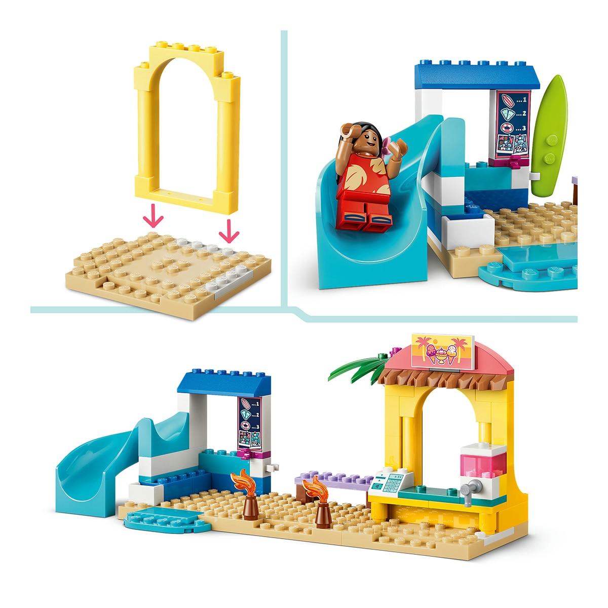 Diversão na Praia com Lilo e Stitch LEGO® Disney 4