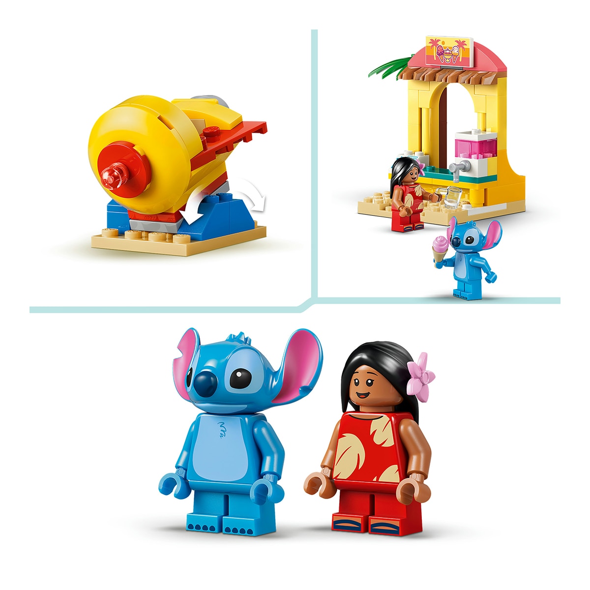 Diversão na Praia com Lilo e Stitch LEGO® Disney 5