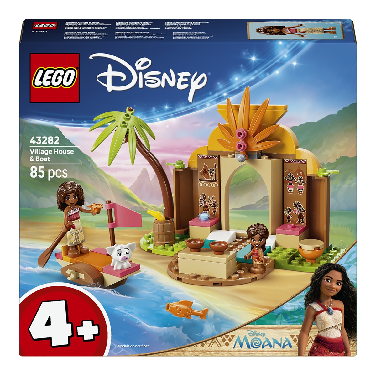 LEGO - Juego de construcción Casa de la Aldea y Barco LEGO Disney Princess - 43282
