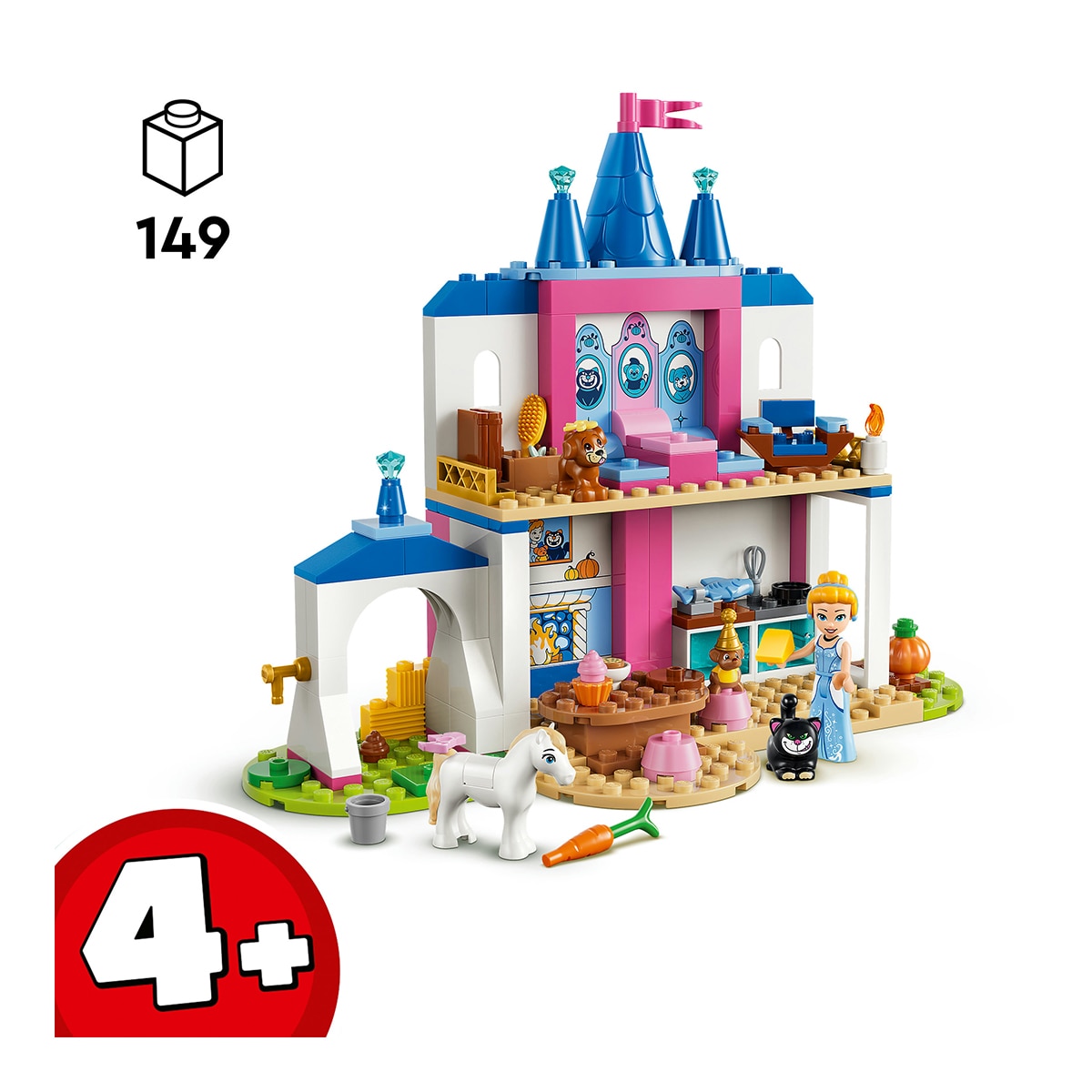Imagen 3 de Juego de construcción Castillo de Cenicienta y sus Amigos Animales LEGO Disney Princess - 43283