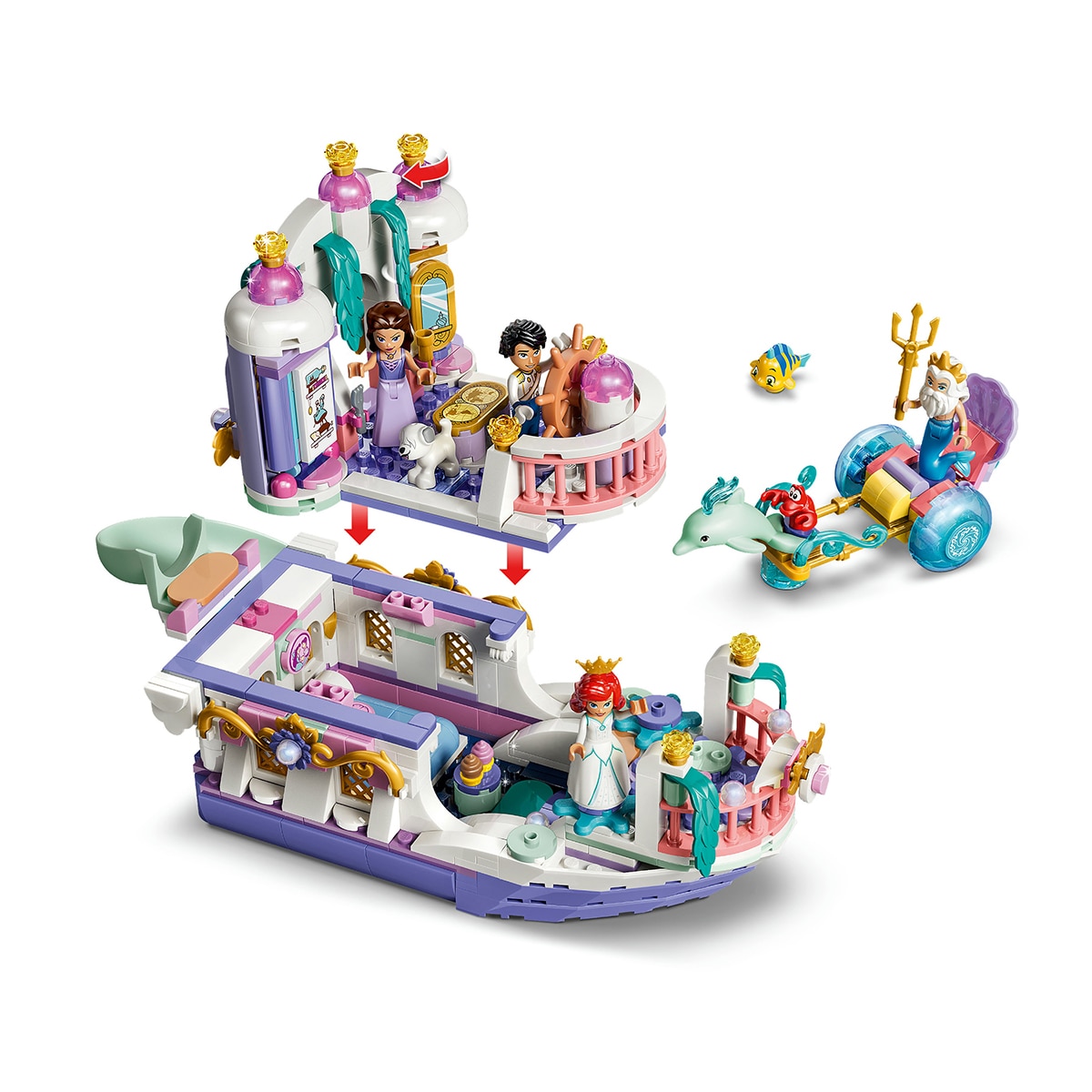 Barco do Casamento Real da Ariel Lego Disney 4