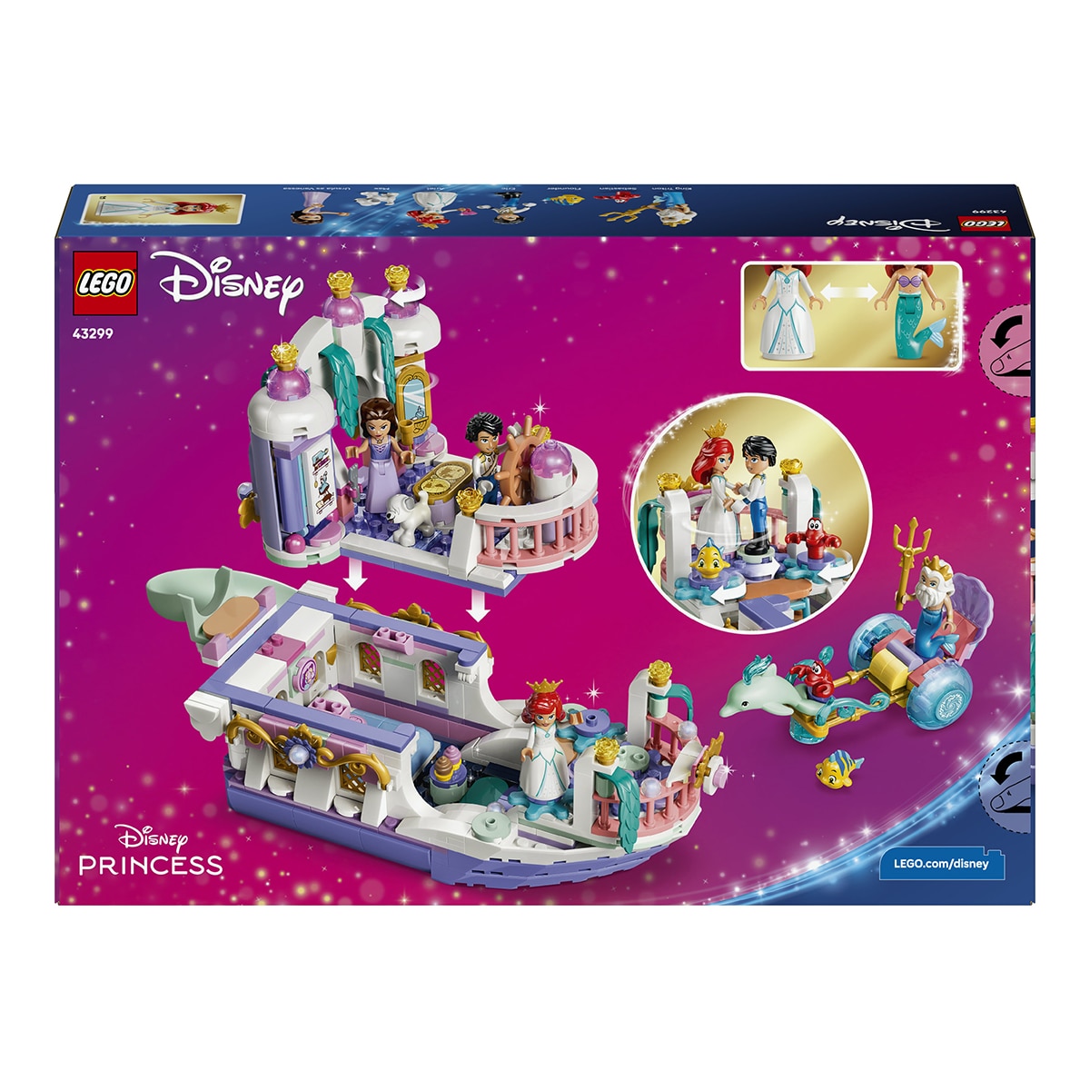 Barco do Casamento Real da Ariel Lego Disney 8