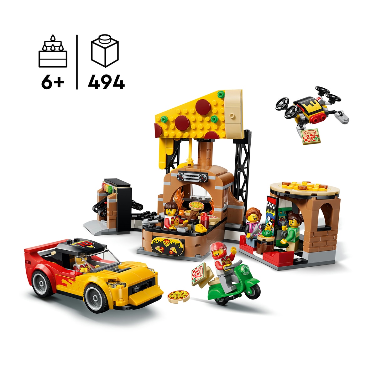 Experiência de Entregas de Pizza com Veículos LEGO® City 3