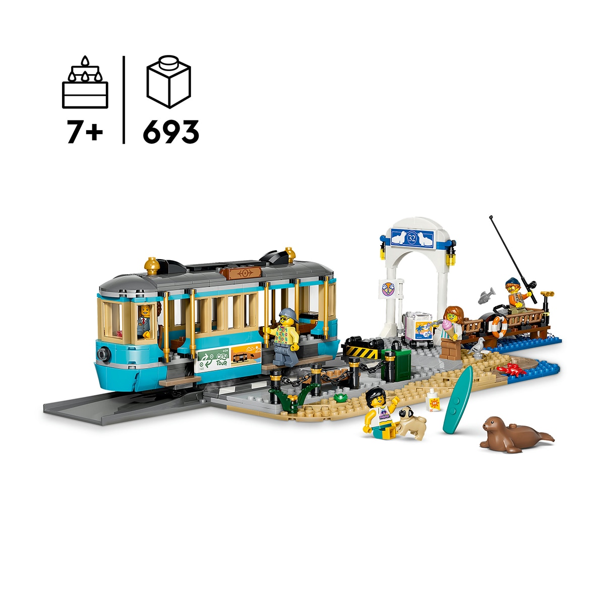 Elétrico Clássico de Praia LEGO® City 3