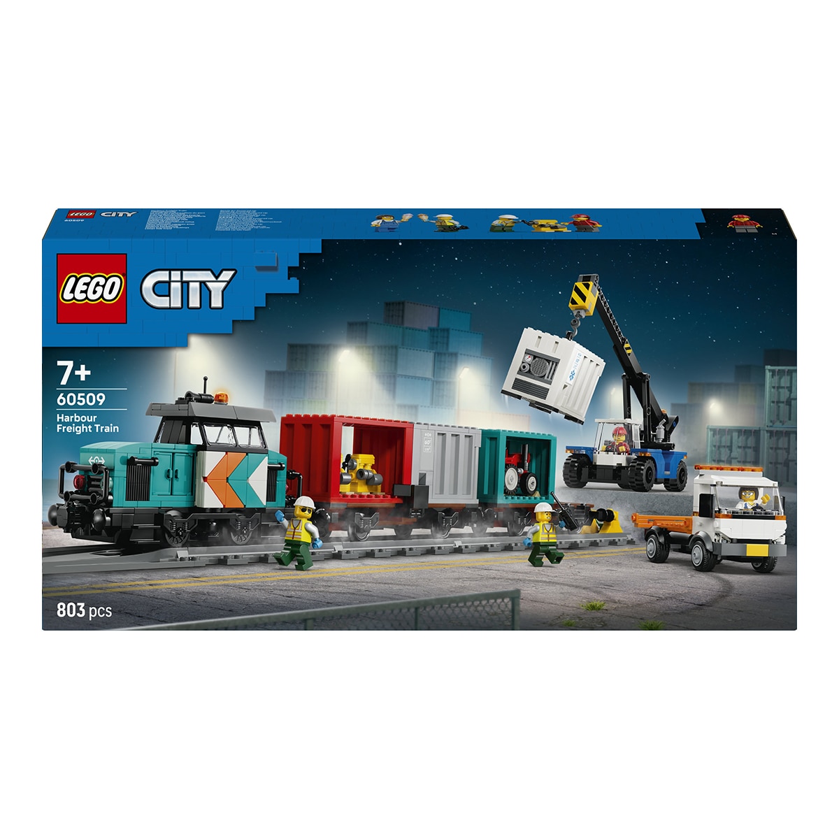 Imagem 0 de Porto de Comboios de Mercadoria com Grua e Camião LEGO® City