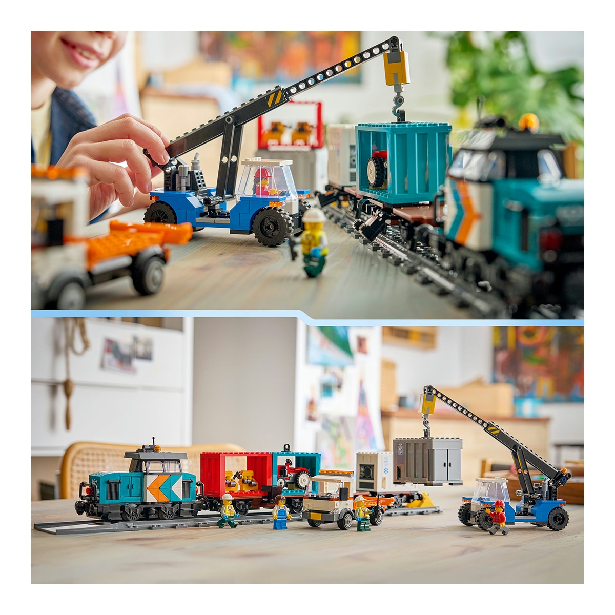 Porto de Comboios de Mercadoria com Grua e Camião LEGO® City 6