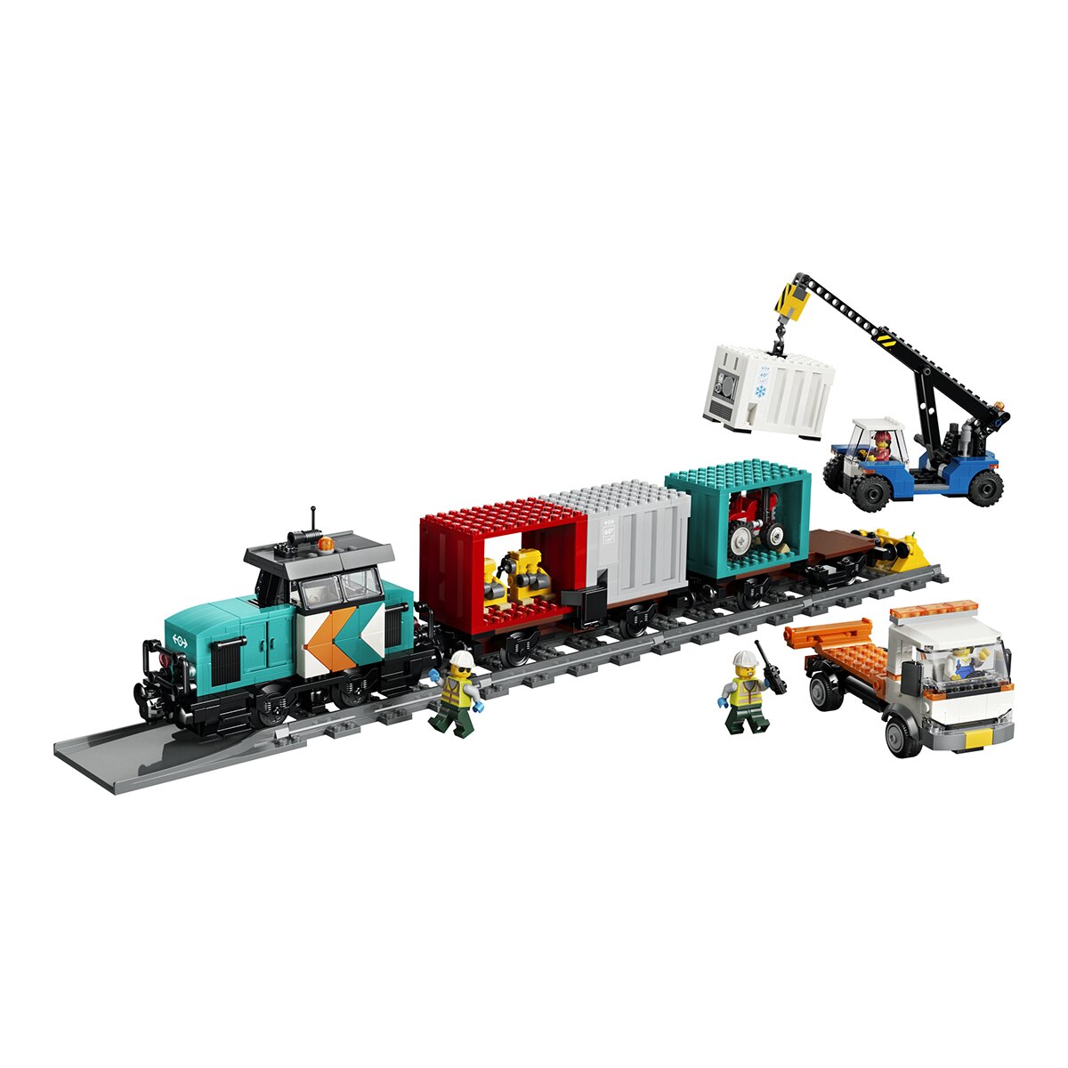 Porto de Comboios de Mercadoria com Grua e Camião LEGO® City 7