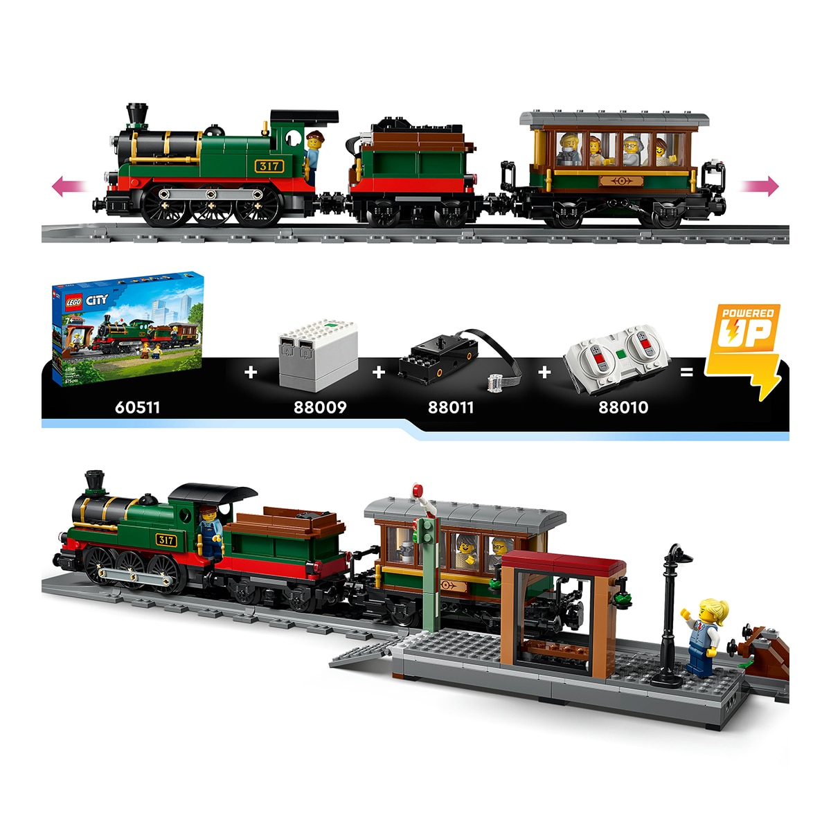 Comboio a Vapor Vintage LEGO® City 3