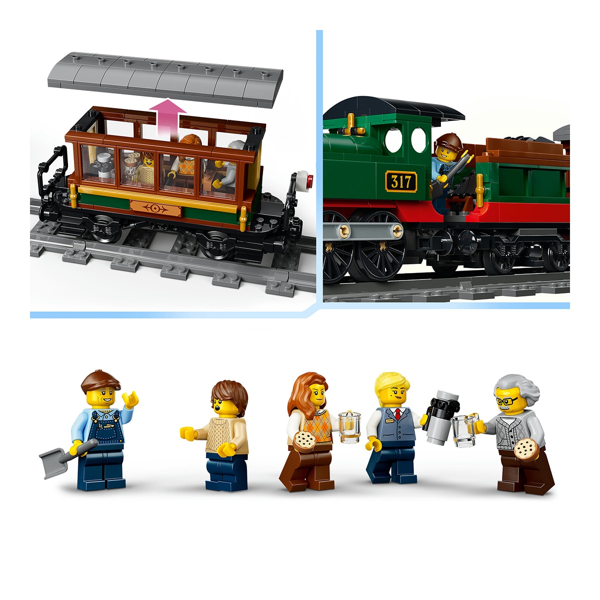 Comboio a Vapor Vintage LEGO® City 4