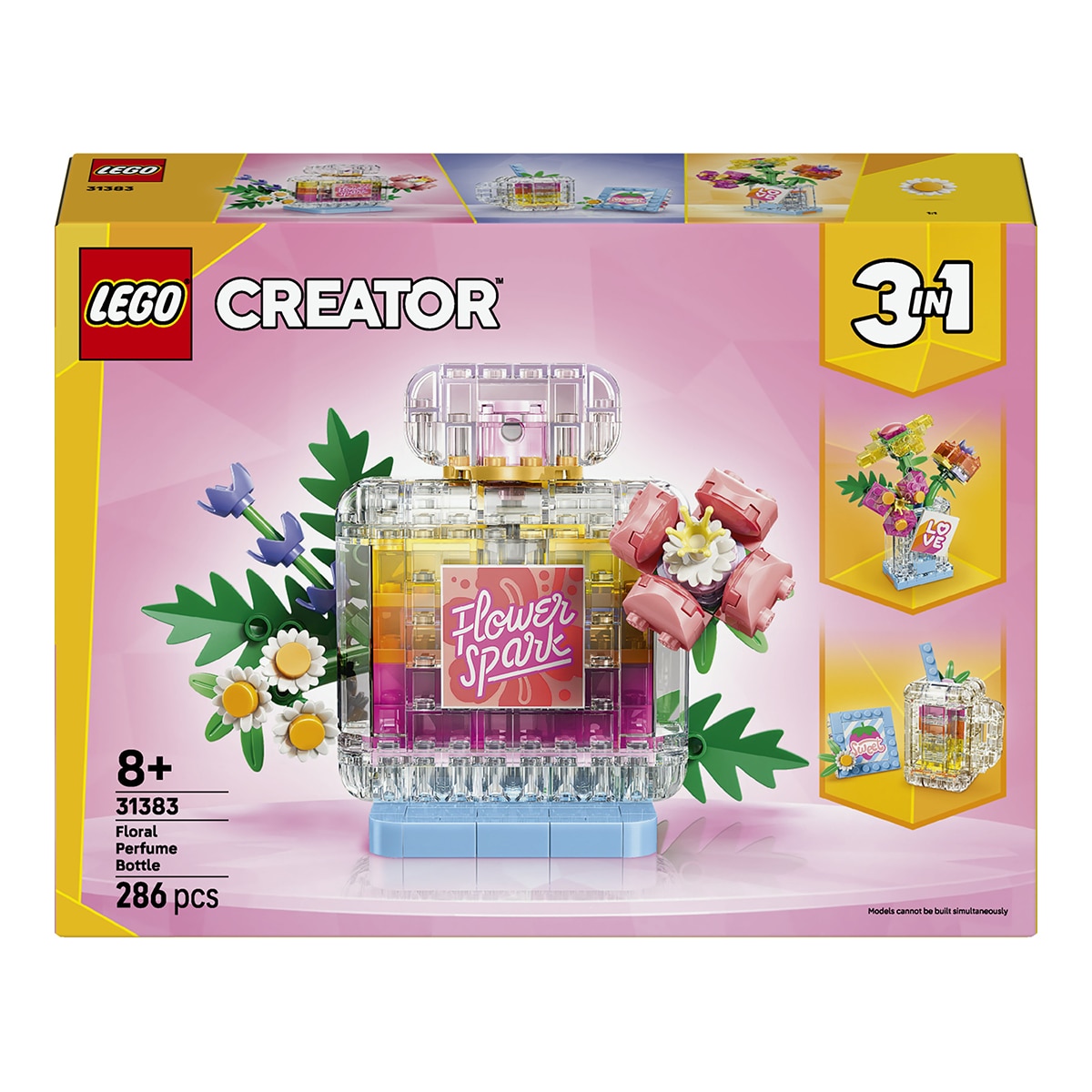 Imagem 0 de Frasco de Perfume com Decoração Floral