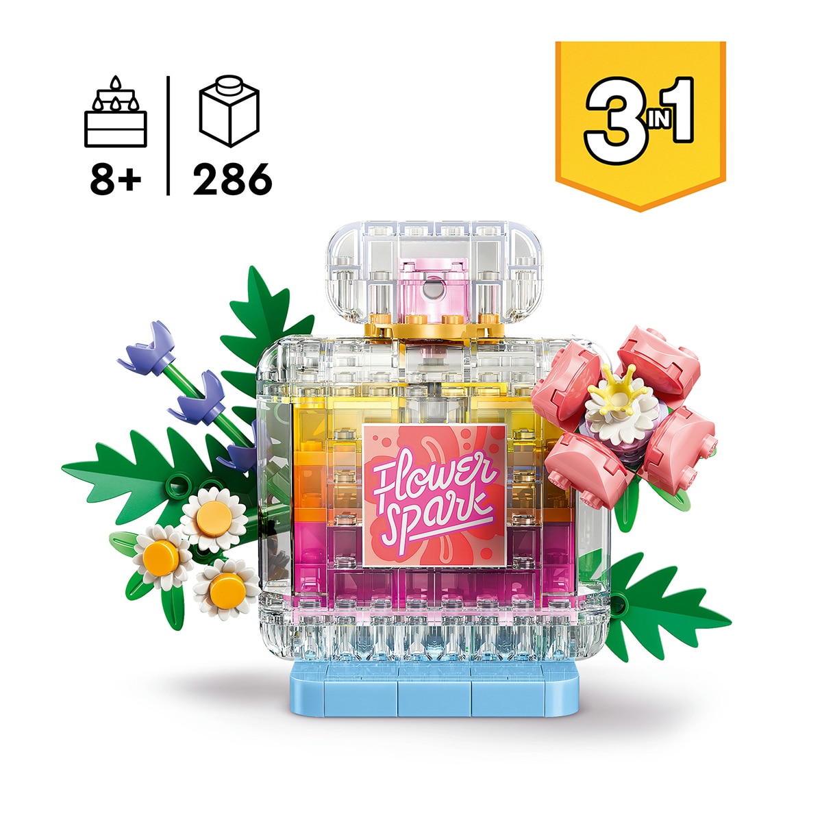 Frasco de Perfume com Decoração Floral 3