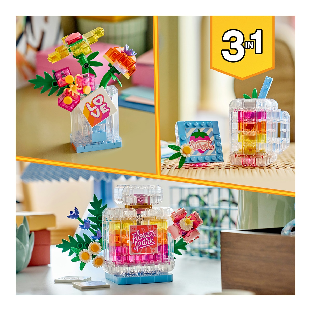 Frasco de Perfume com Decoração Floral 6