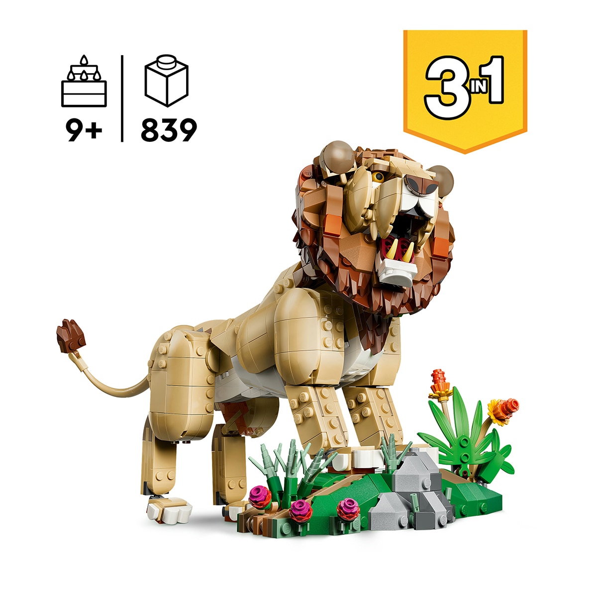 Animais Selvagens: Leão Majestoso LEGO® Creator 3