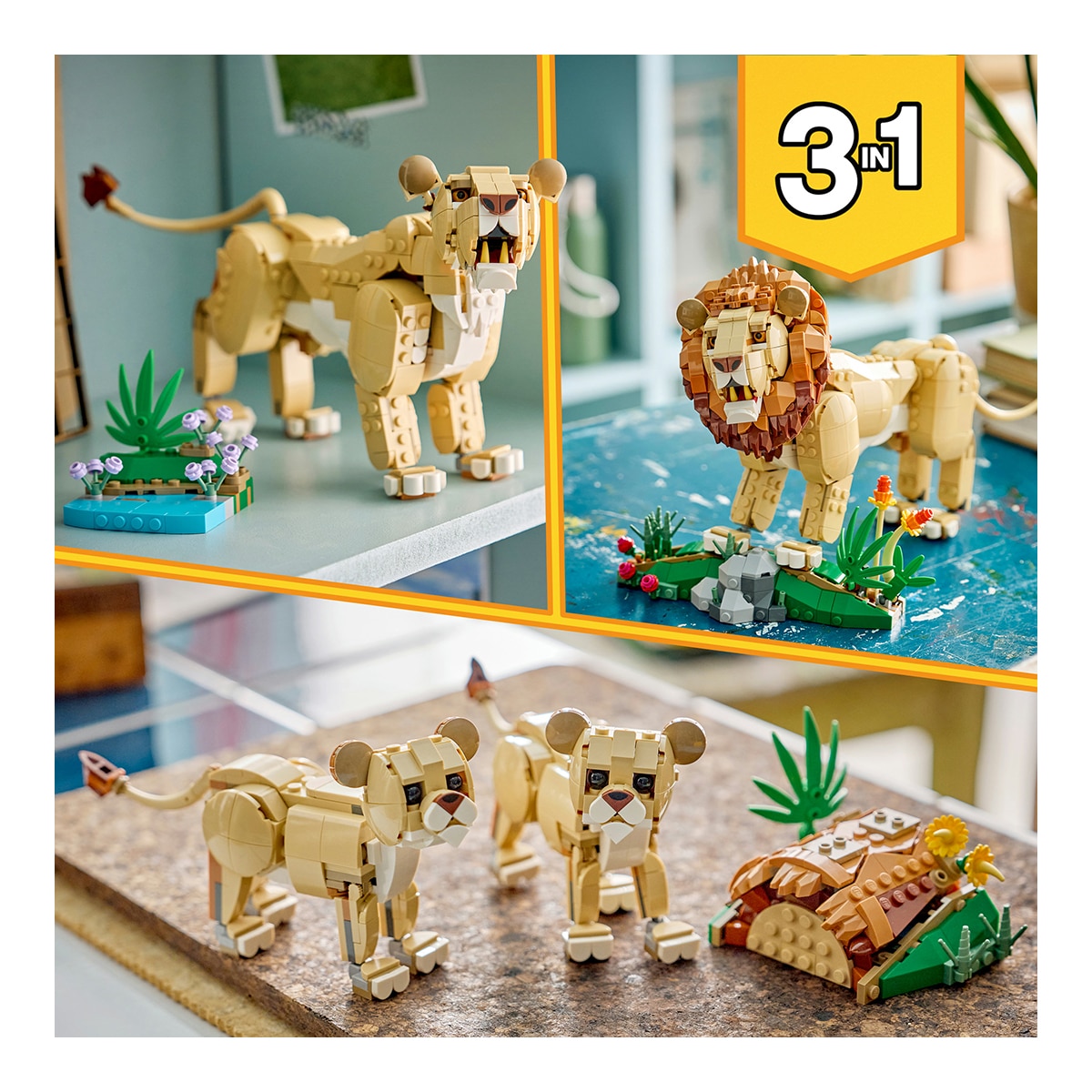 Animais Selvagens: Leão Majestoso LEGO® Creator 6