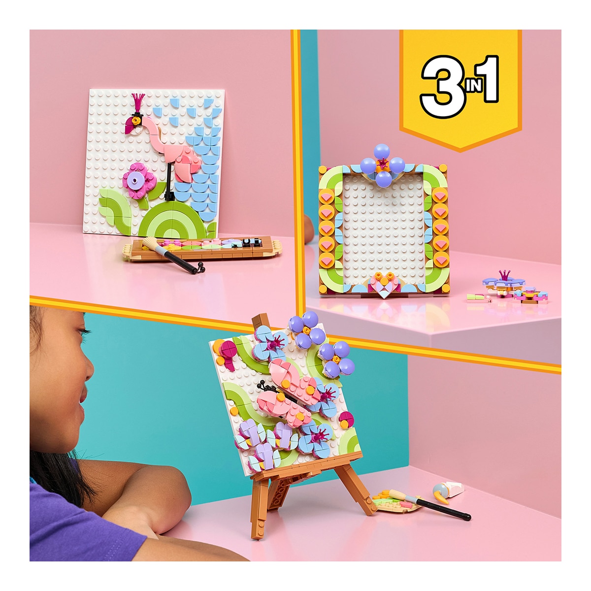 Quadro de Decoração com Arte Floral LEGO® Creator 6