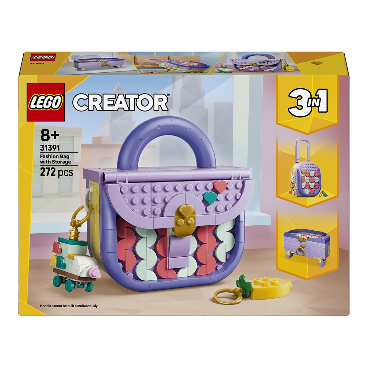 LEGO - Juego de construcción Bolso de Diseño Artístico con Compartimento LEGO Creator - 31391