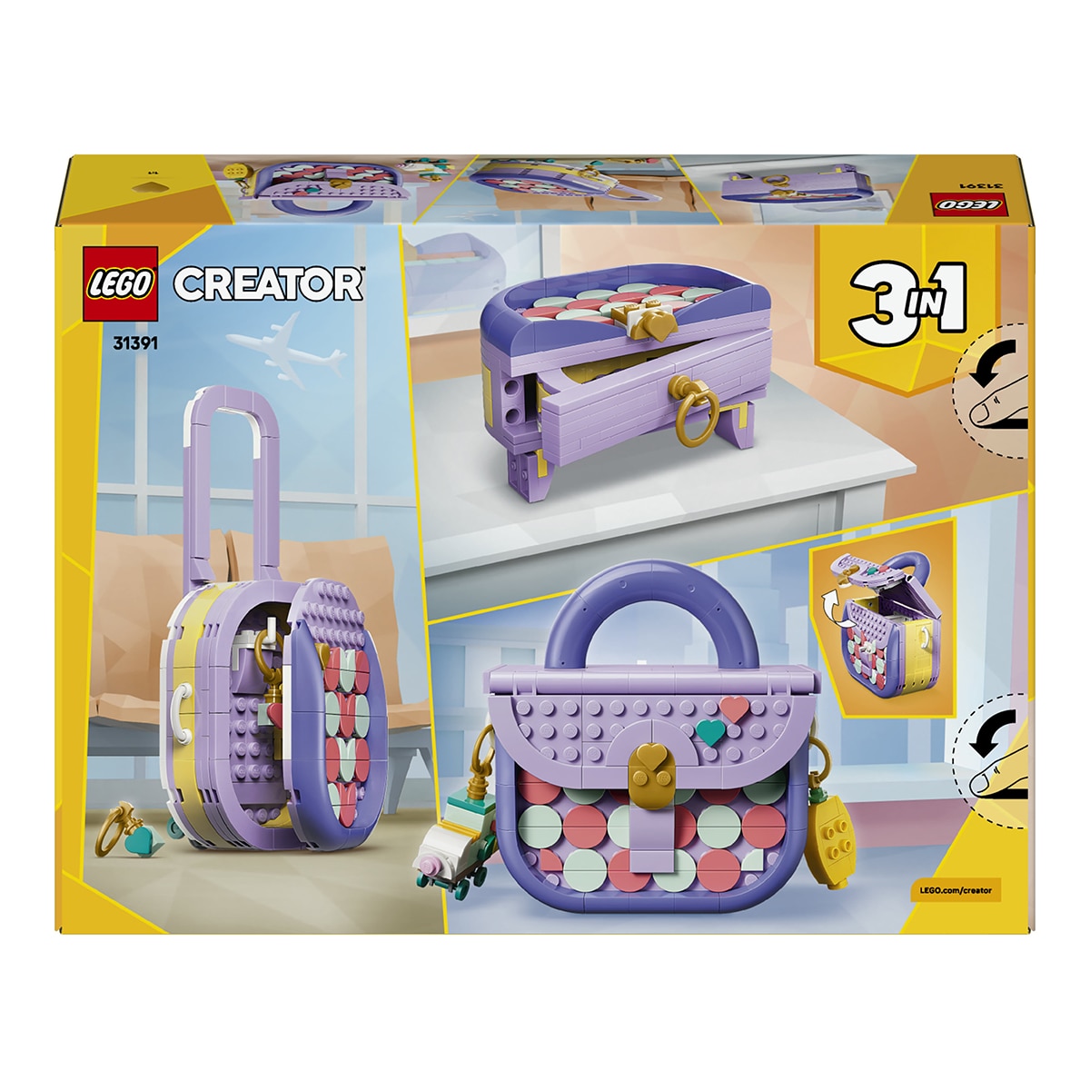 Imagen 8 de Juego de construcción Bolso de Diseño Artístico con Compartimento LEGO Creator - 31391