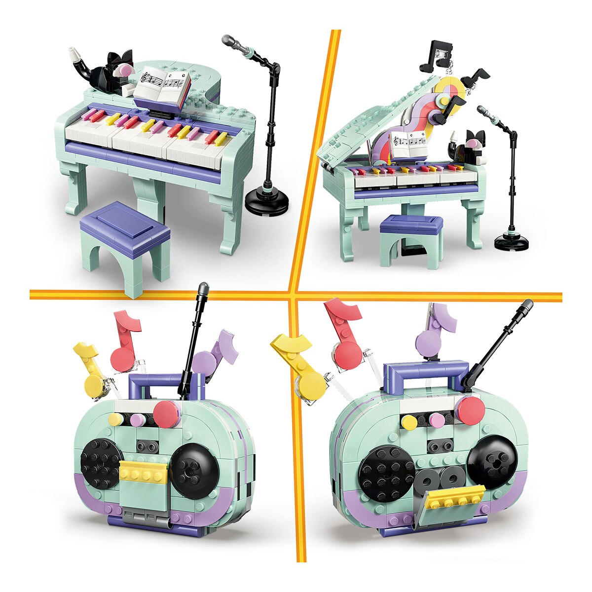 Juego de construcción Piano Musical Decorativo con Gato LEGO Creator - 31392 3