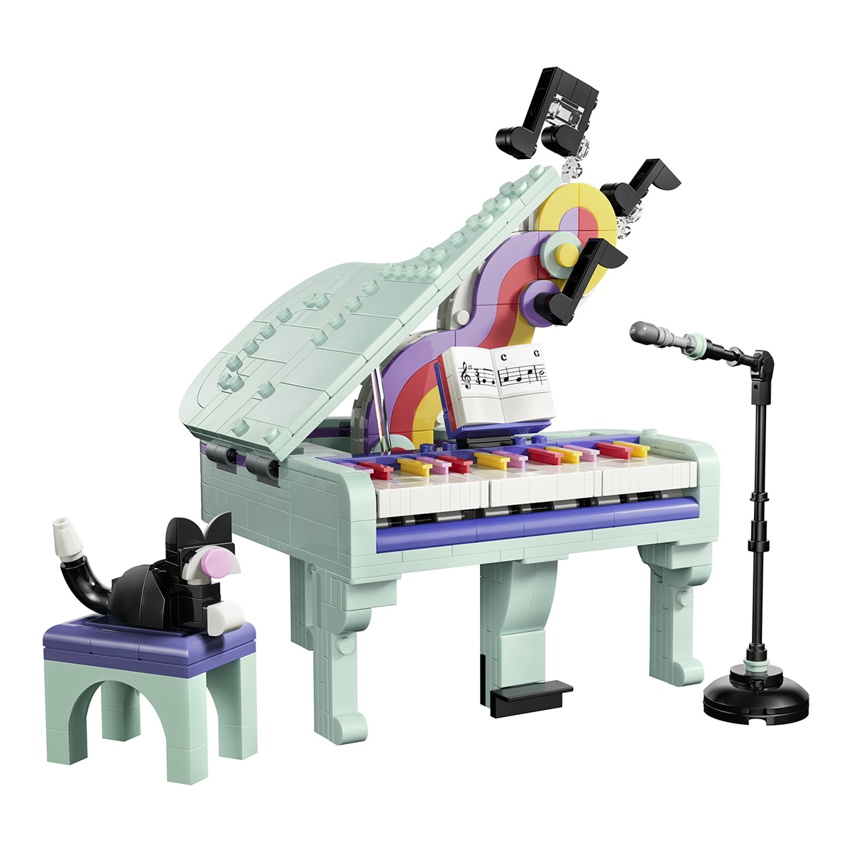 Juego de construcción Piano Musical Decorativo con Gato LEGO Creator - 31392 6