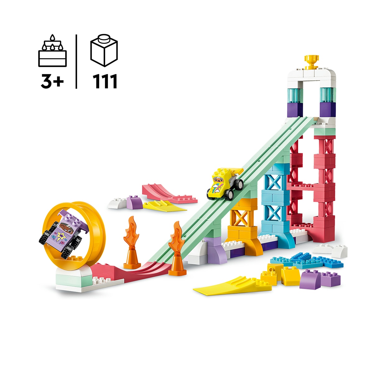 Rampas Criativas com Veículos 3 em 1 Lego Duplo 3
