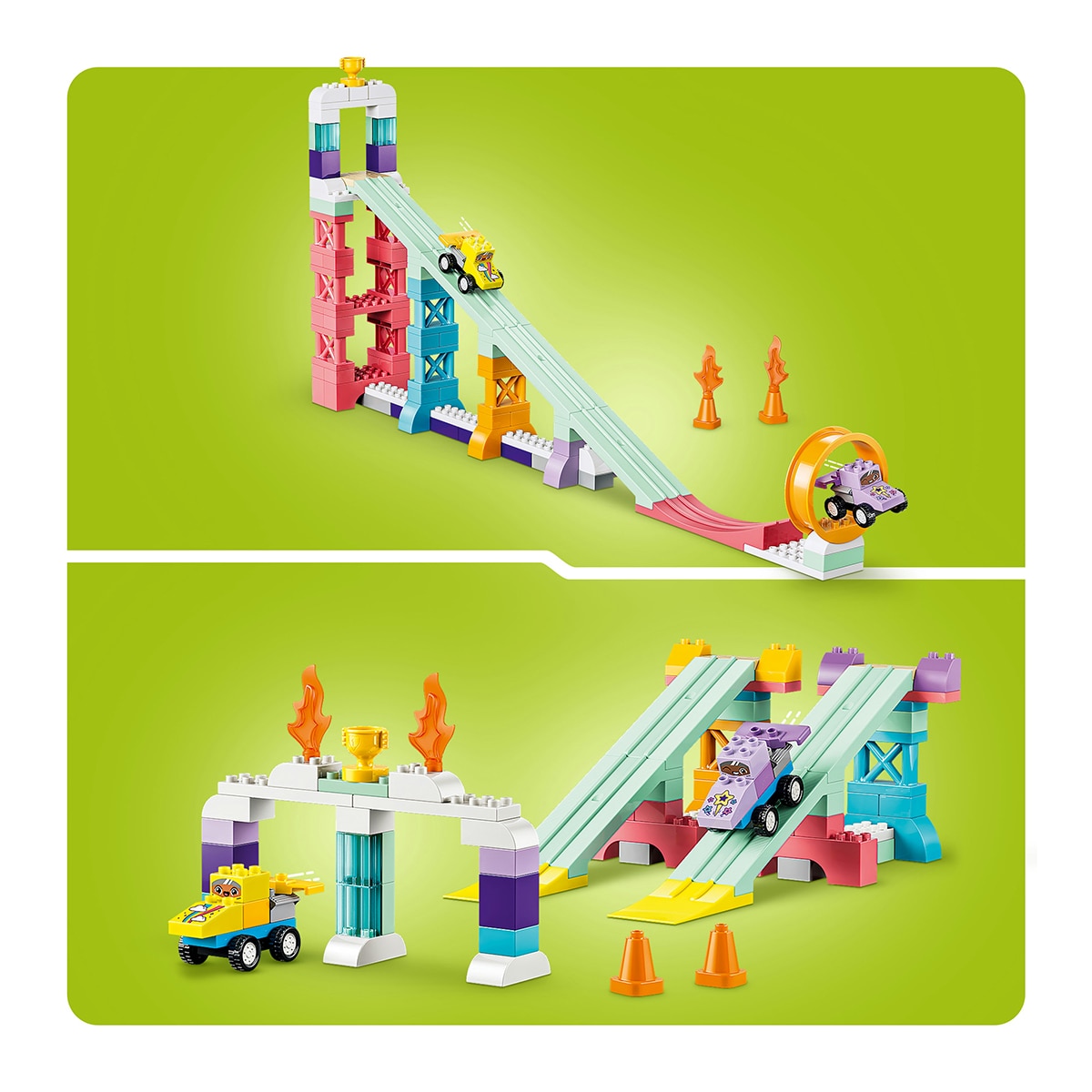 Rampas Criativas com Veículos 3 em 1 Lego Duplo 4