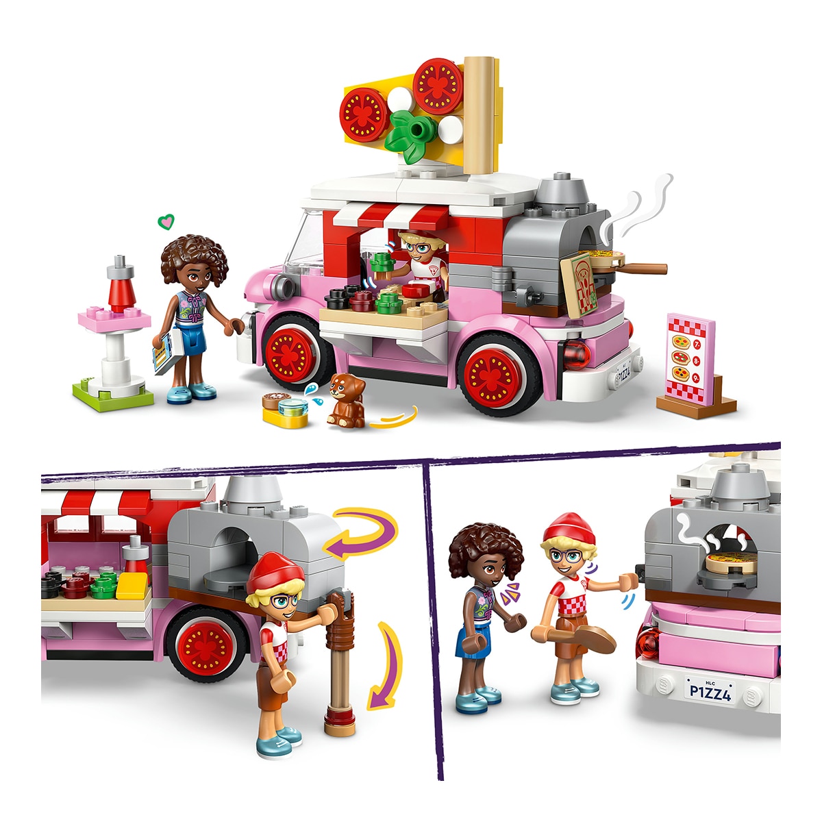 Carrinha de Pizzas LEGO® Friends 3