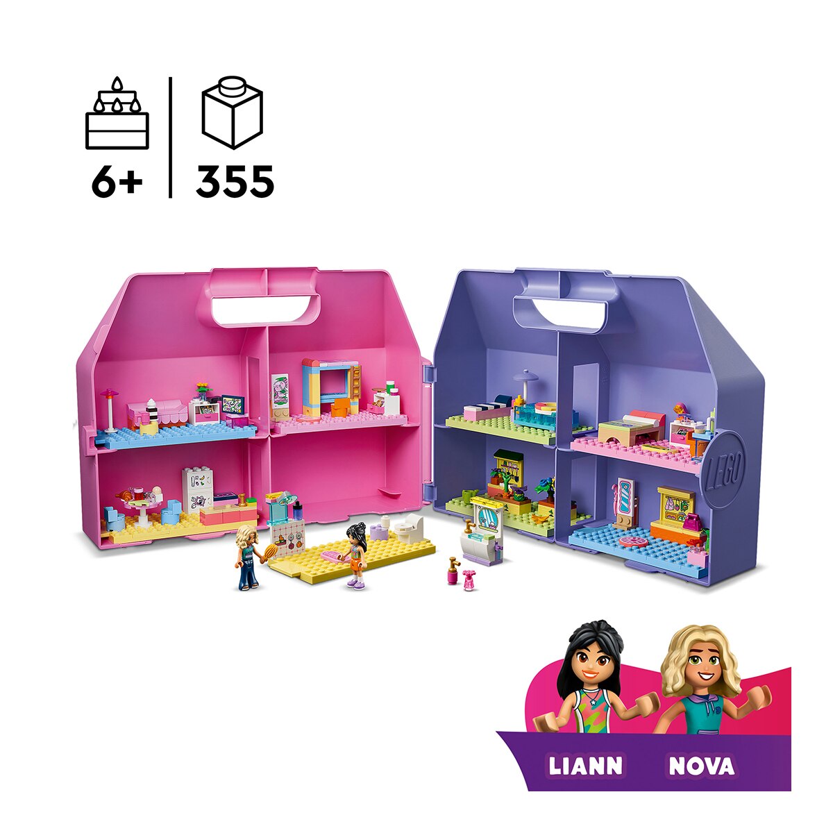 Mala com Casa de Bonecas Criativa Lego Friends 3
