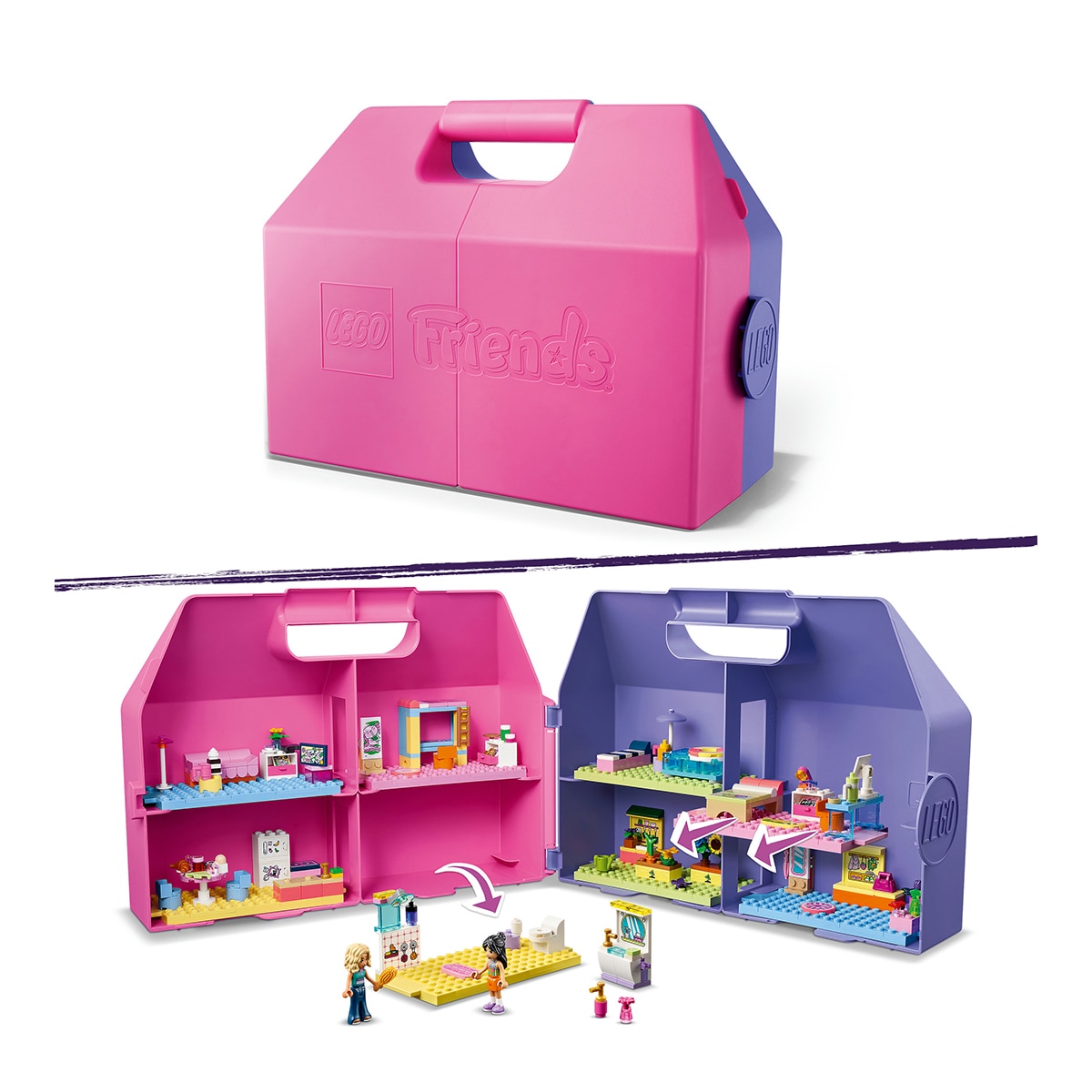 Mala com Casa de Bonecas Criativa Lego Friends 4