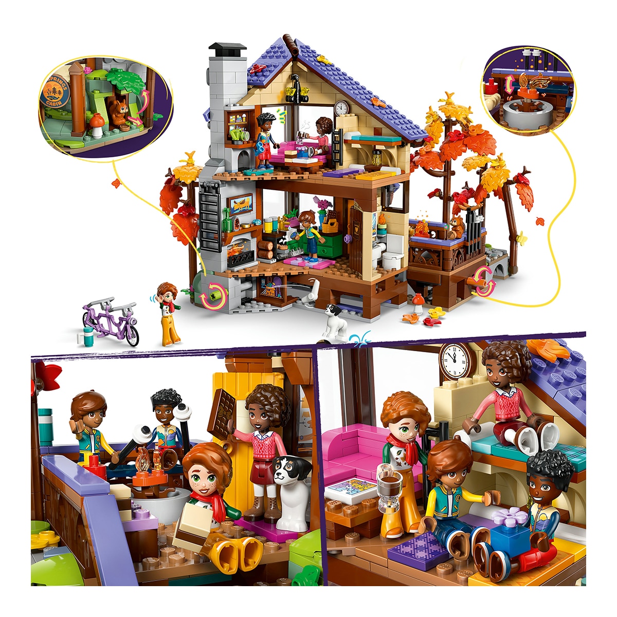 Cabana de Outono Aconchegante na Floresta LEGO® Friends 4
