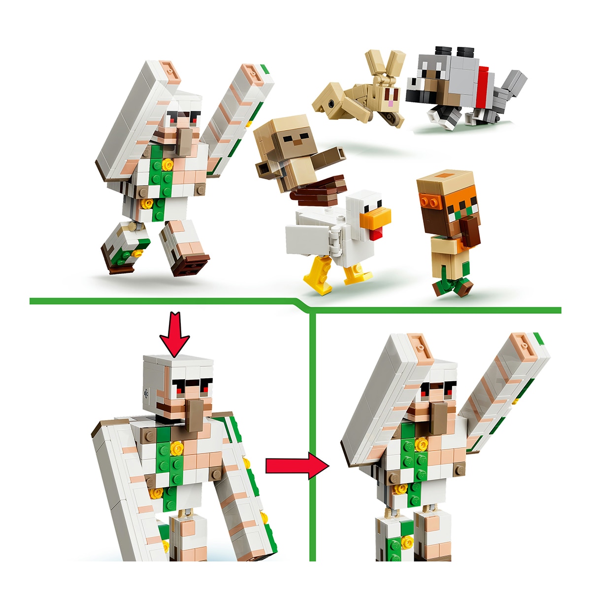 Ataque no Deserto do Jóquei da Galinha LEGO® Minecraft® 4