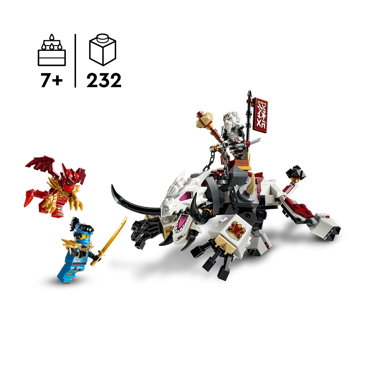 Juego de construcción Zilvar y Bestia Dragón Grimtak LEGO Ninjago