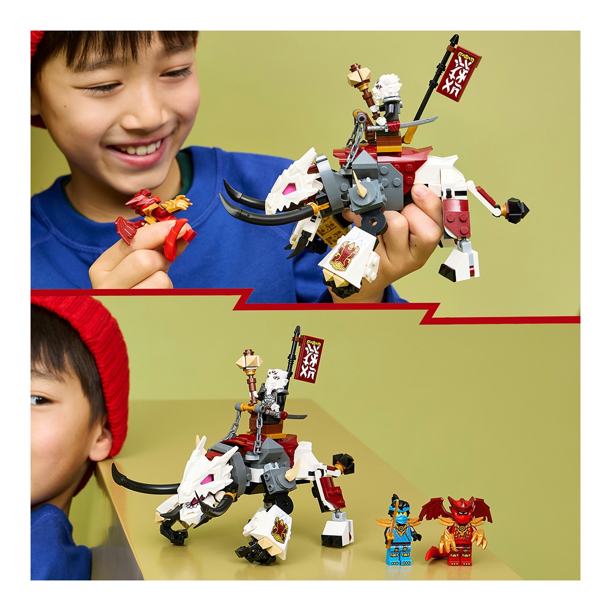 Juego de construcción Zilvar y Bestia Dragón Grimtak LEGO Ninjago