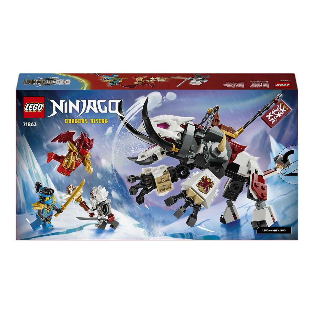 Juego de construcción Zilvar y Bestia Dragón Grimtak LEGO Ninjago