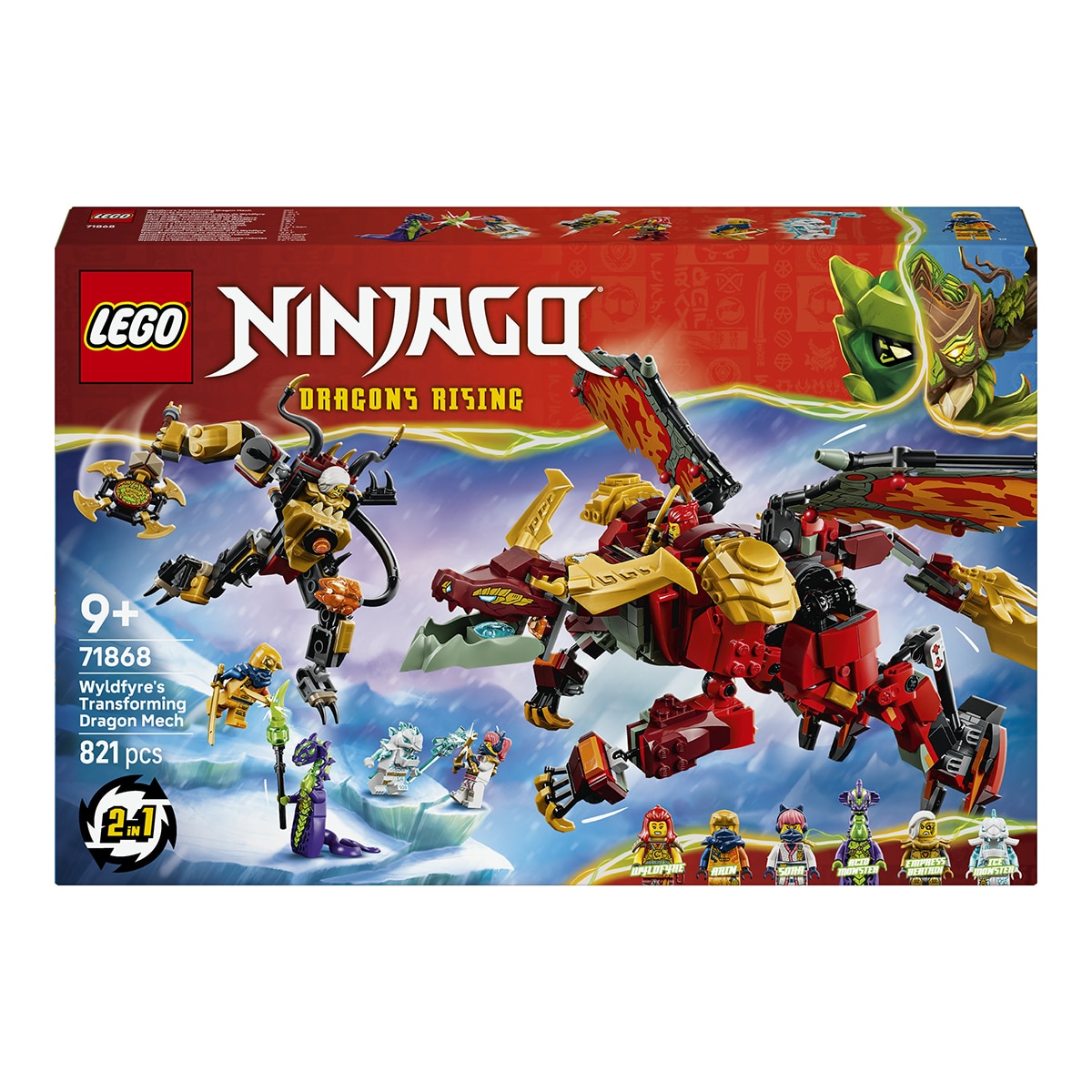 Imagen 0 de Juego de construcción Meca Dragón Transformable de Wyldfyre LEGO Ninjago - 71868