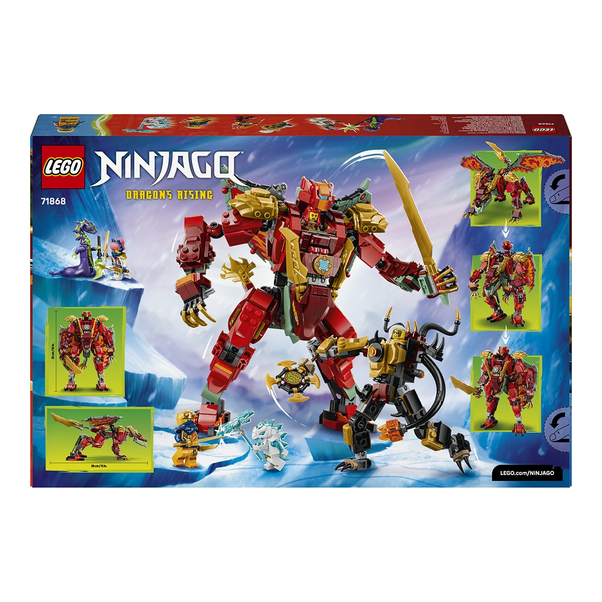 Imagen 9 de Juego de construcción Meca Dragón Transformable de Wyldfyre LEGO Ninjago - 71868