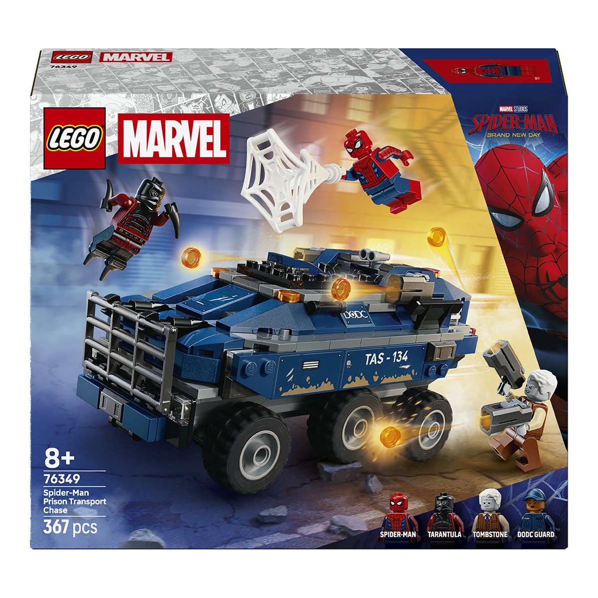 Imagen 0 de Juego de construcción Spider-Man: Persecución del Furgón Penitenciario LEGO Super Heroes Marvel - 76349