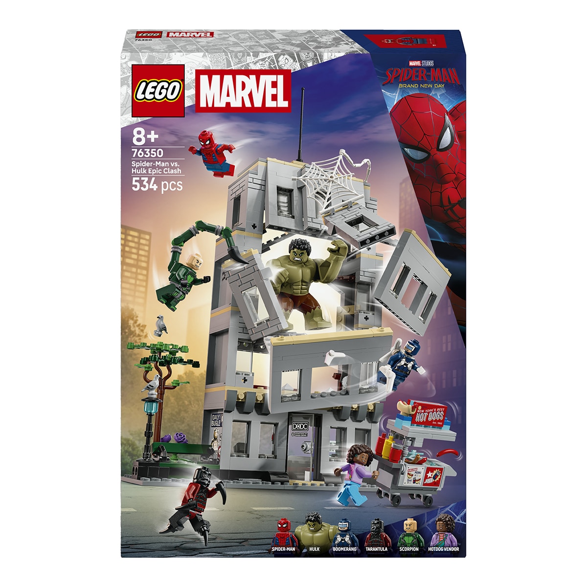 Imagen 0 de Juego de construcción Spider-Man vs. Hulk: Choque Épico LEGO Super Heroes Marvel - 76350