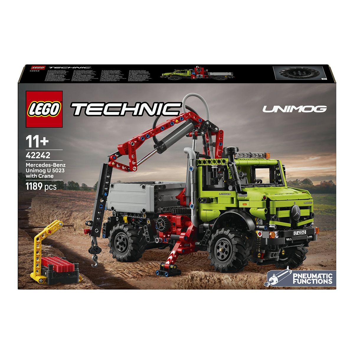 Imagen 0 de Juego de construcción Mercedes-Benz Unimog U 5023 con Grúa LEGO Technic - 42242
