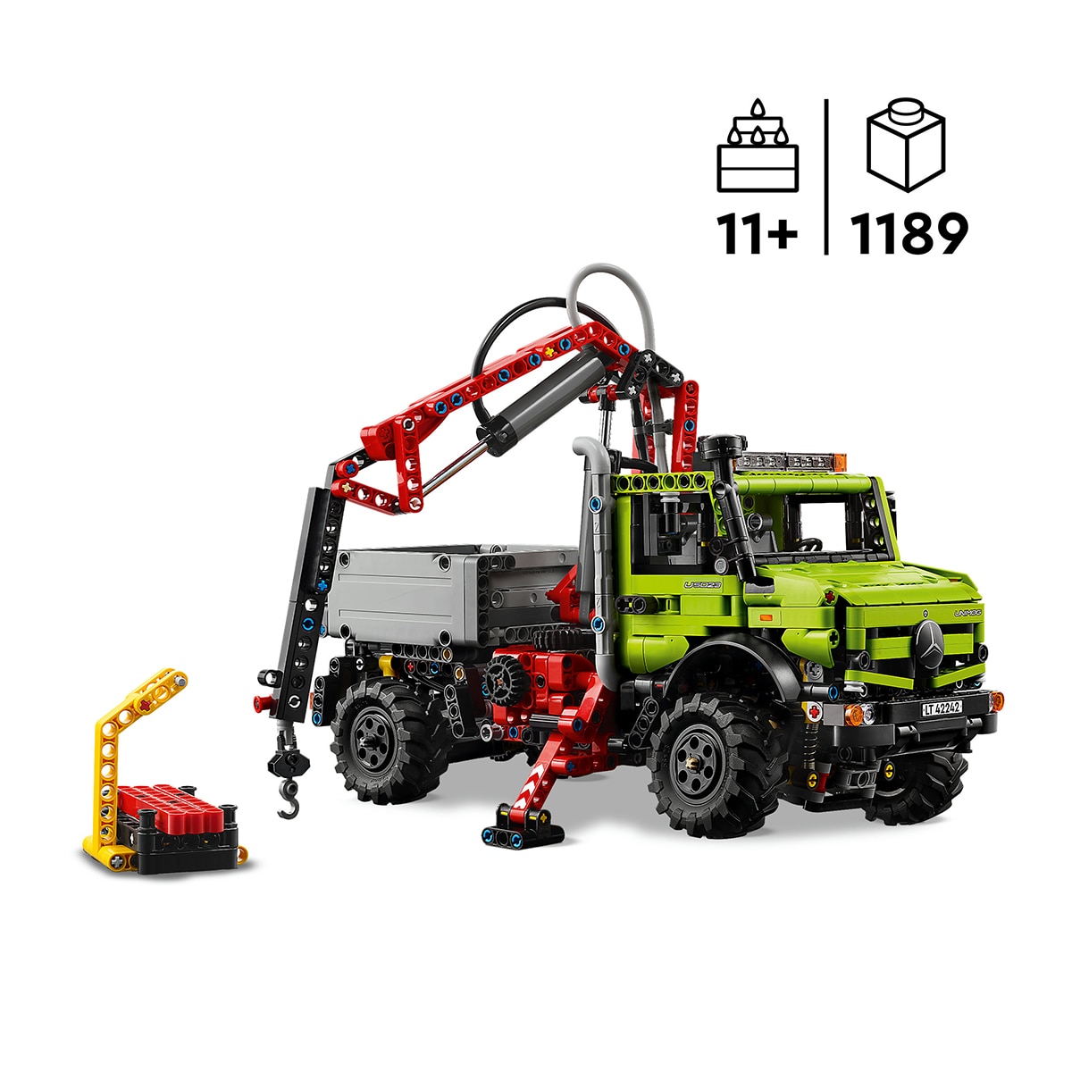 Juego de construcción Mercedes-Benz Unimog U 5023 con Grúa LEGO Technic - 42242 3