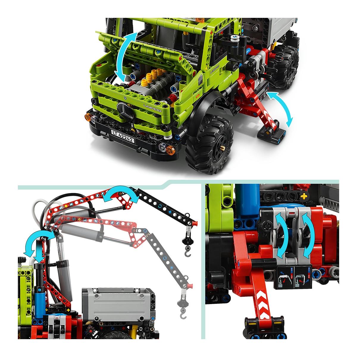 Juego de construcción Mercedes-Benz Unimog U 5023 con Grúa LEGO Technic - 42242 5