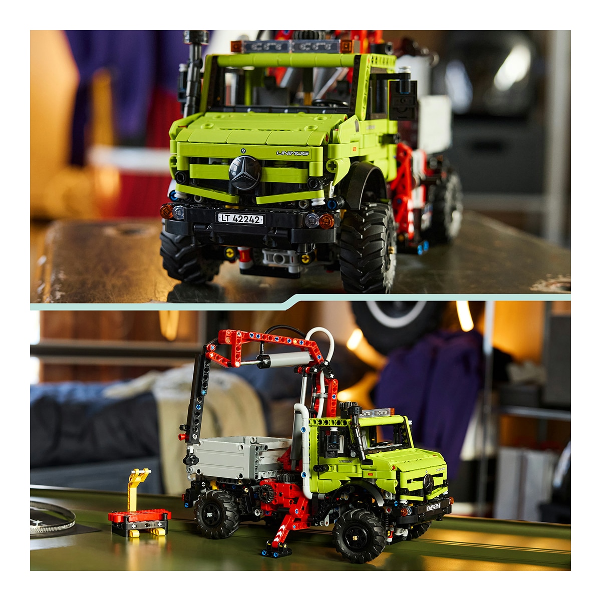 Juego de construcción Mercedes-Benz Unimog U 5023 con Grúa LEGO Technic - 42242 6