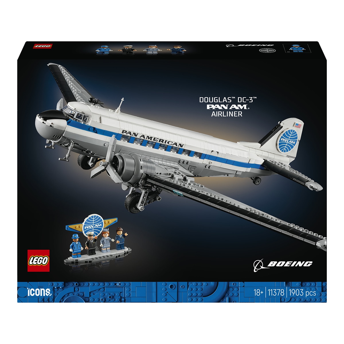 Imagem 0 de LEGO® Icons Avião Comercial Douglas™ DC-3™ PAN AM®