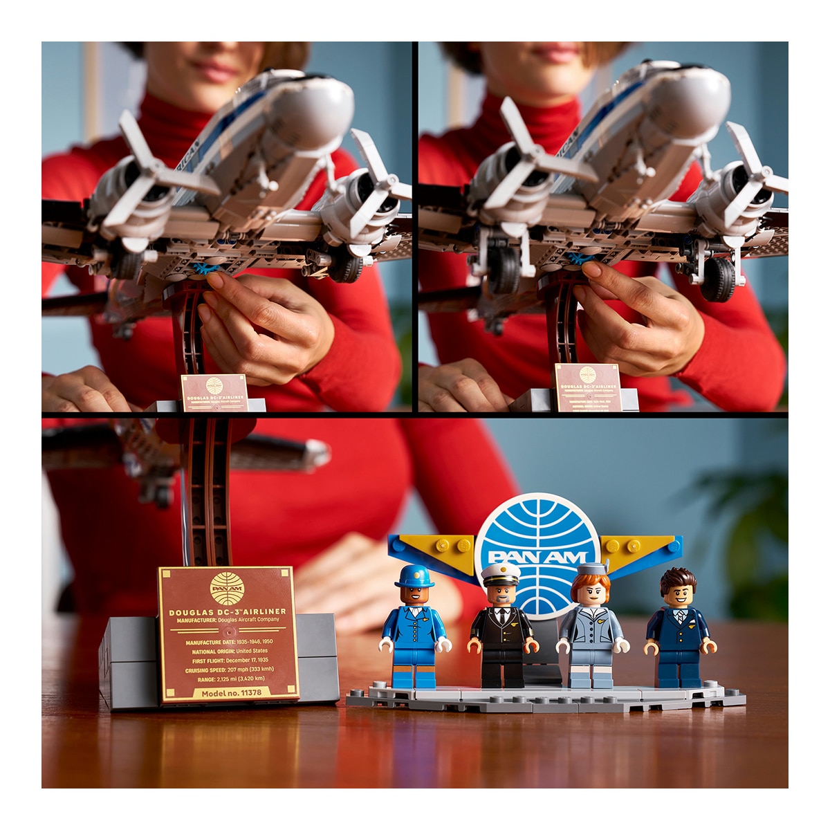 LEGO® Icons Avião Comercial Douglas™ DC-3™ PAN AM® 6
