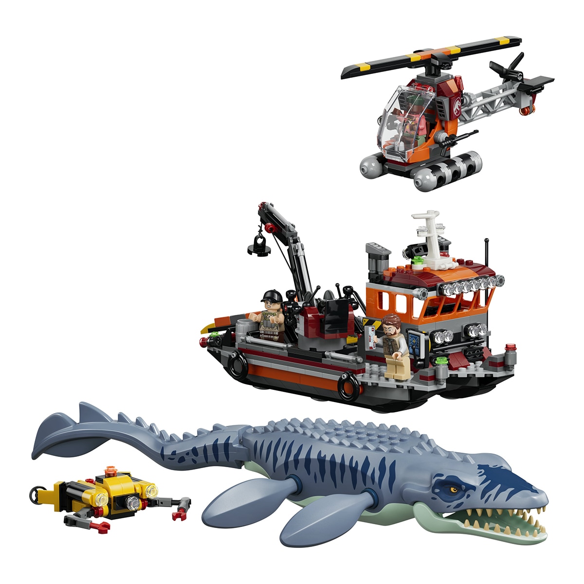 Ataque ao Barco do Mosassauro LEGO® Jurassic World 3