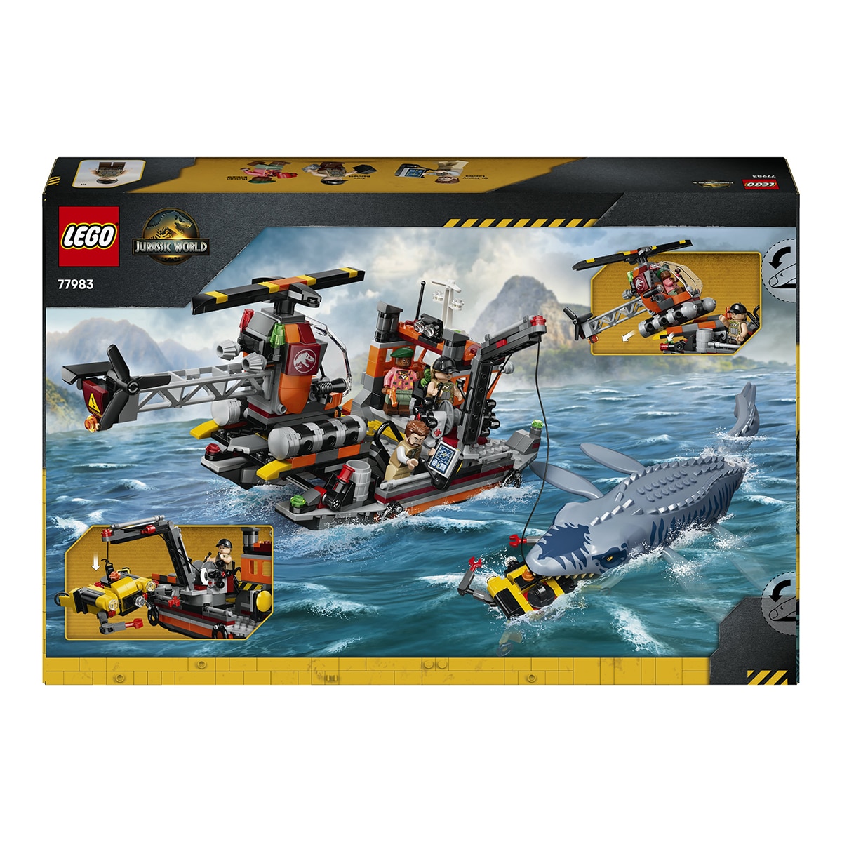 Ataque ao Barco do Mosassauro LEGO® Jurassic World 4