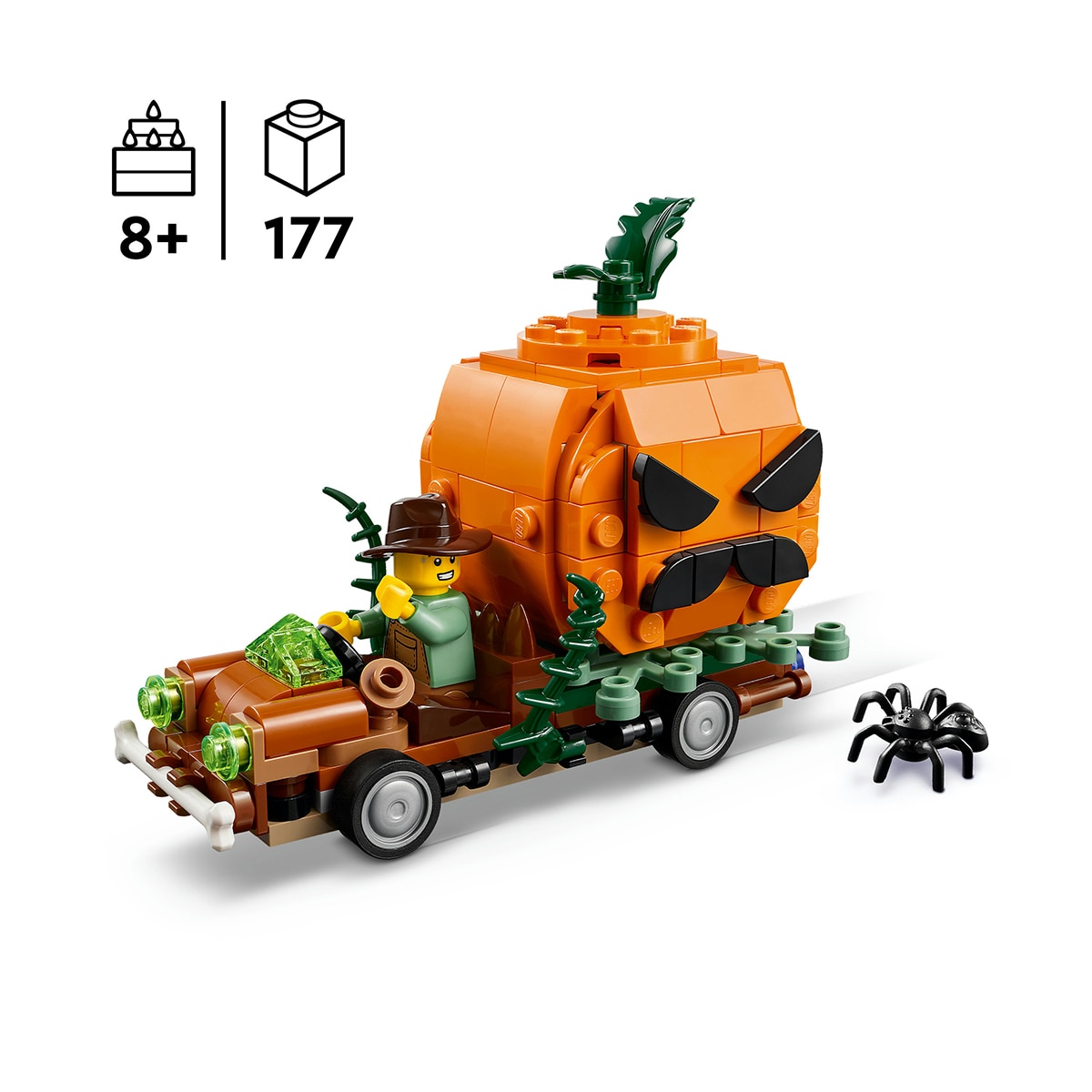 Juego de construcción Jack-O'-Lantern Pickup Truck - LEGO Seasons and Occasion - 40822 4
