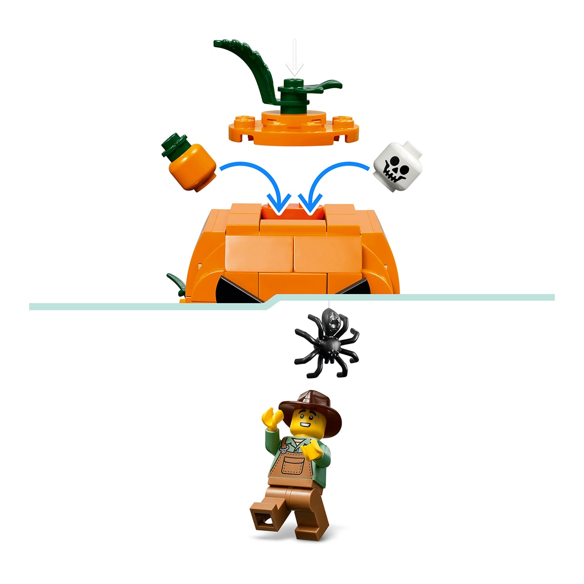 Juego de construcción Jack-O'-Lantern Pickup Truck - LEGO Seasons and Occasion - 40822 6