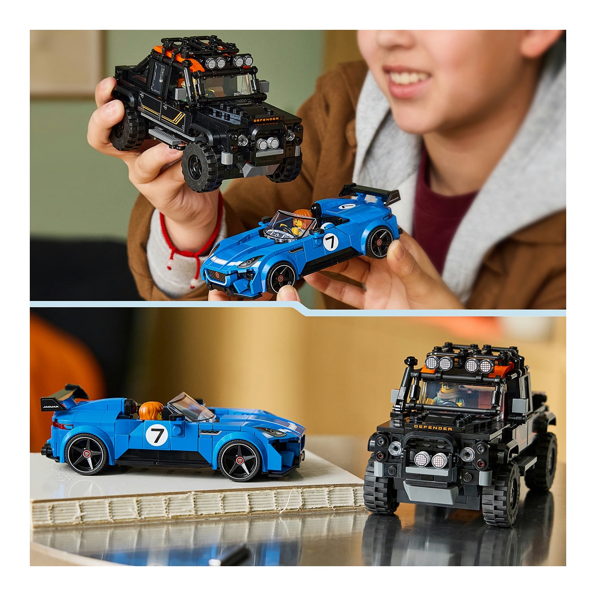 Jaguar Project 7 e Land Rover Defender LEGO® Speed Champions 6