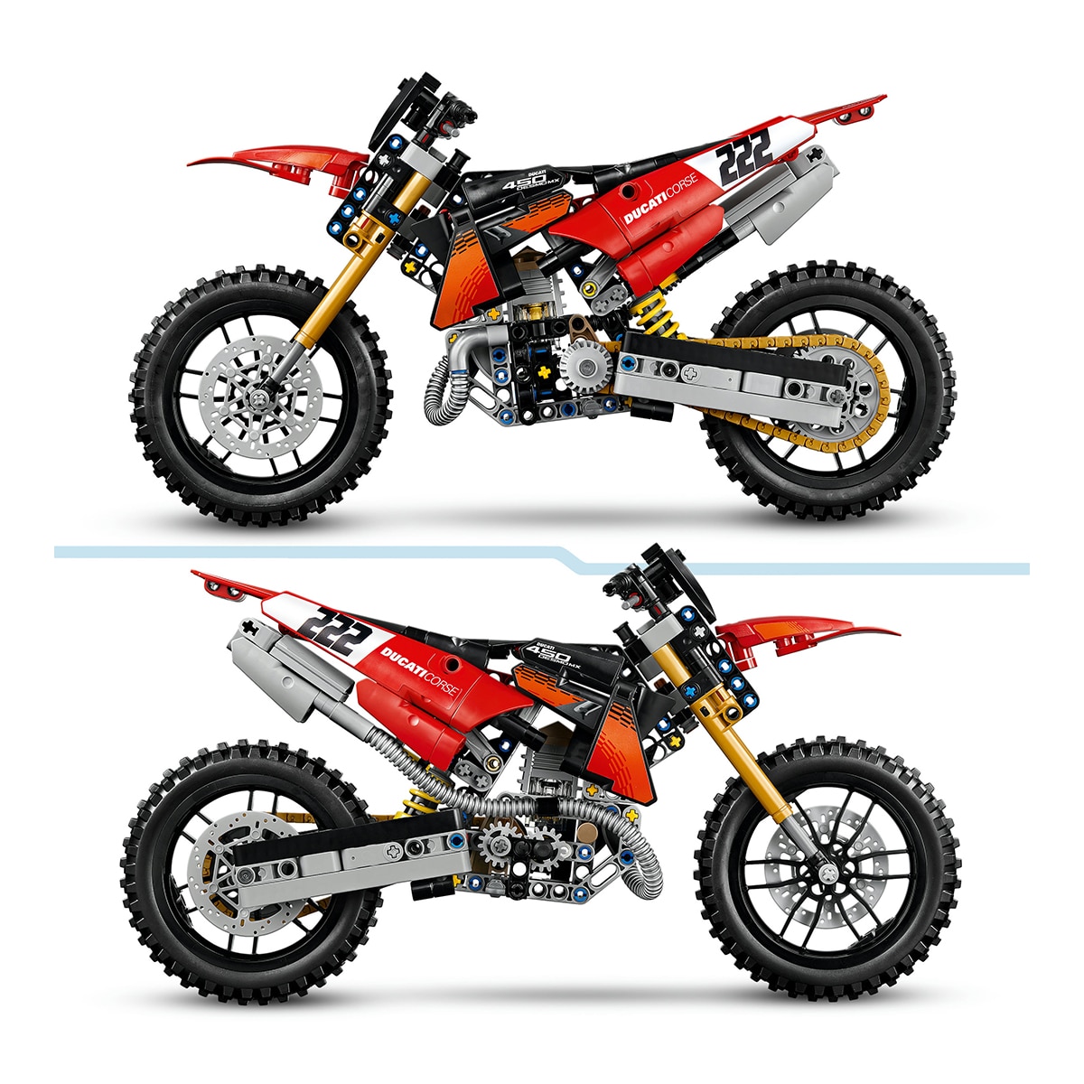 Mota Ducati Desmo450 MX Factory LEGO® Technic 4